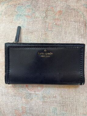 kate spade Blue Leather Zip Wallet